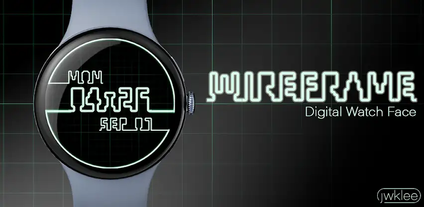Wireframe: Digital Watch Face screenshot 1