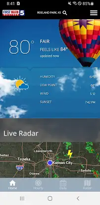 KCTV5 First Warn 5 Weather screenshot 1