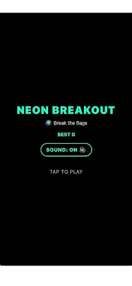 Neon-Breakout : Flags screenshot 1
