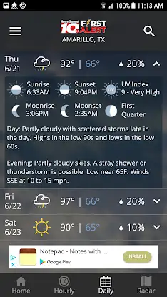 KFDA - NewsChannel 10 Weather screenshot 5
