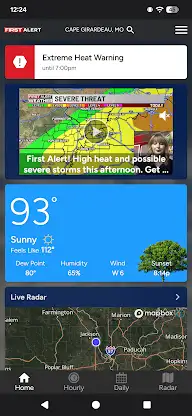 KFVS12 First Alert Weather screenshot 1