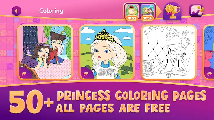 Princess Coloring Games Girls screenshot 2