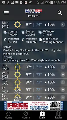 KLTV First Alert Weather screenshot 5