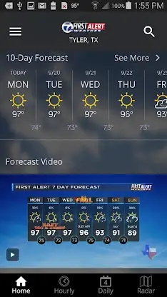 KLTV First Alert Weather screenshot 3