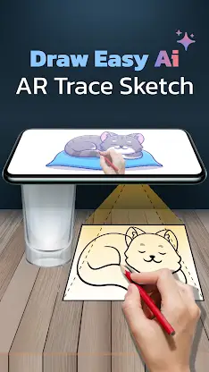 Draw Easy AI: AR Trace Sketch screenshot 1