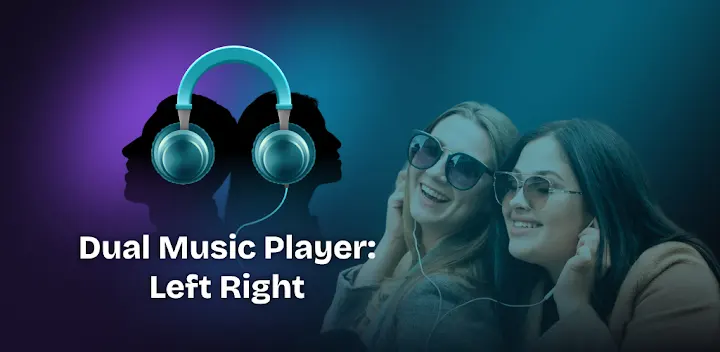 Dual Music Player: Left Right — Android app banner