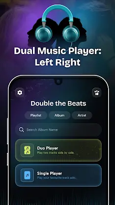 Dual Music Player: Left Right screenshot 1