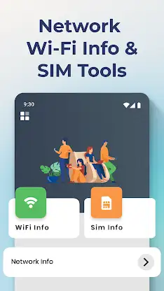 Network Wi-Fi Info & SIM Tools screenshot 1