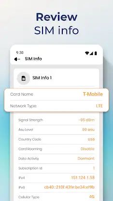 Network Wi-Fi Info & SIM Tools screenshot 4