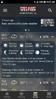 KSLA First Alert Weather screenshot 5