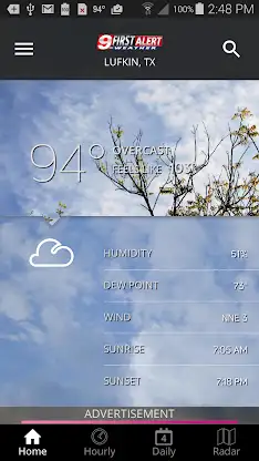 KTRE 9 First Alert Weather screenshot 1
