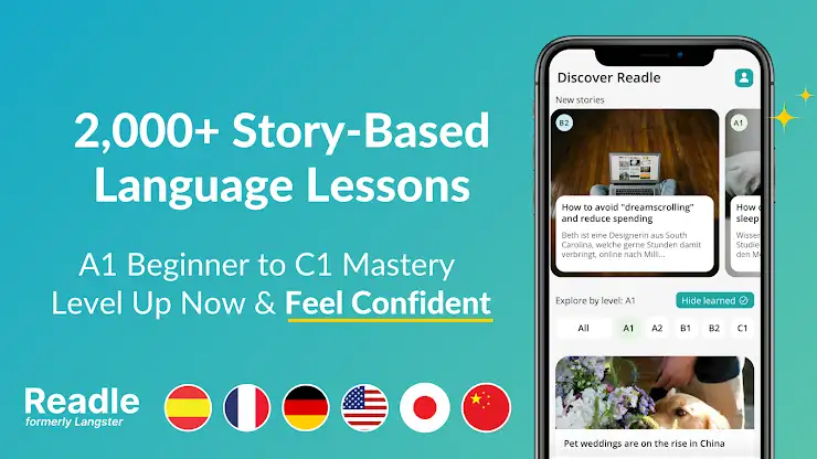 Readle: Learn Languages Daily screenshot 2