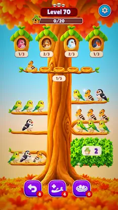 Cozy Bird Sort screenshot 1