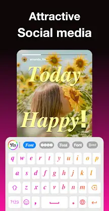 Fonts Keyboard - Neon Light screenshot 4