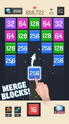 Merge Block - 2048 Puzzle screenshot 2