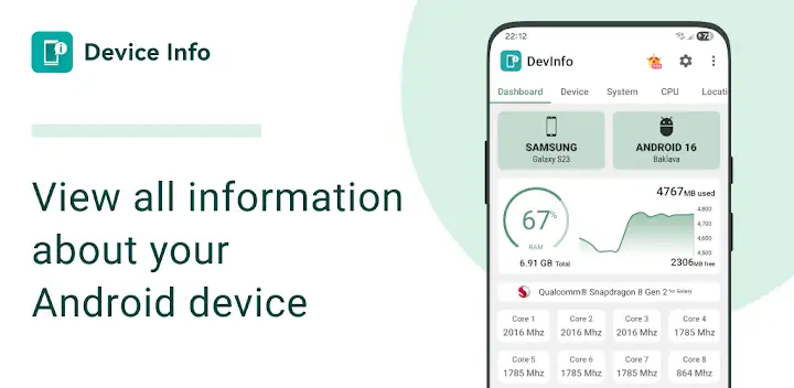 Device Info: View phone info — Android app banner