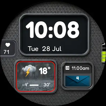 Big Time Weather watch face screenshot 6