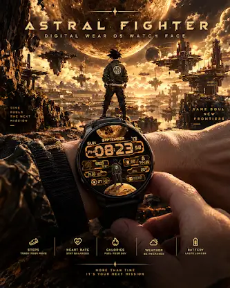 Astral Fighter: Wear OS Watch screenshot 3