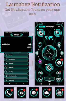 Hi-tech Themer Launcher 2024 screenshot 4