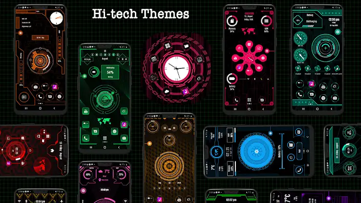Hi-tech Themer Launcher 2024 screenshot 1