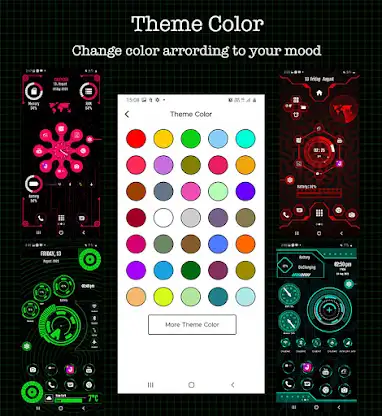 Hi-tech Themer Launcher 2024 screenshot 7