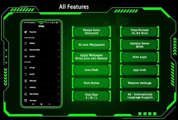 Cyber Hi-tech Launcher 2024 screenshot 8