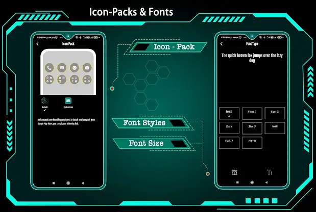 Cyber Hi-tech Launcher 2024 screenshot 4