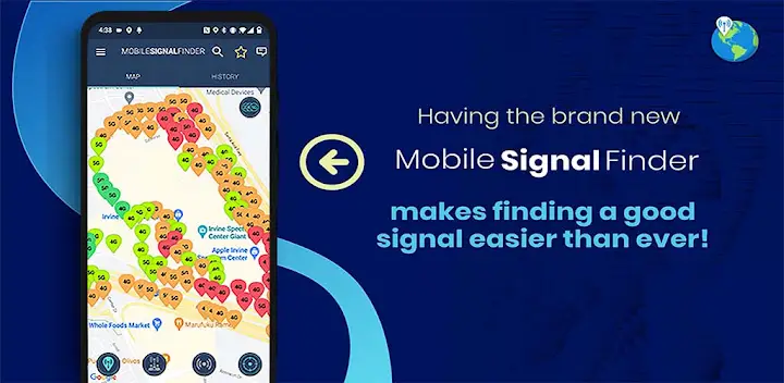 Mobile Signal Finder — Android app banner