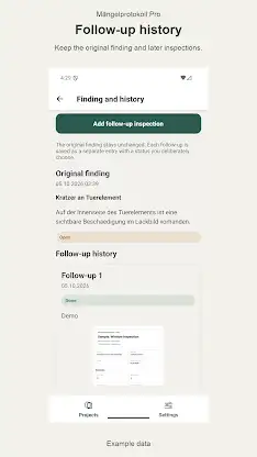 Mängelprotokoll Pro screenshot 1