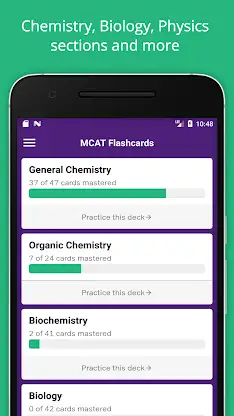 MCAT Prep: MCAT Flashcards screenshot 1