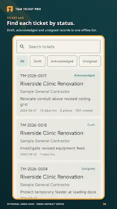 T&M Ticket Pro screenshot 6