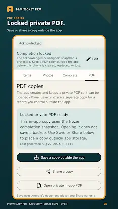 T&M Ticket Pro screenshot 5