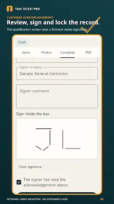 T&M Ticket Pro screenshot 4