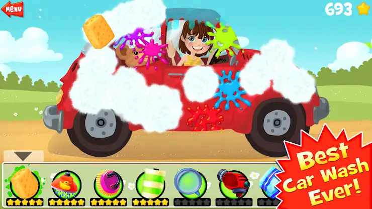 Amazing Car Wash Game For Kids screenshot 1