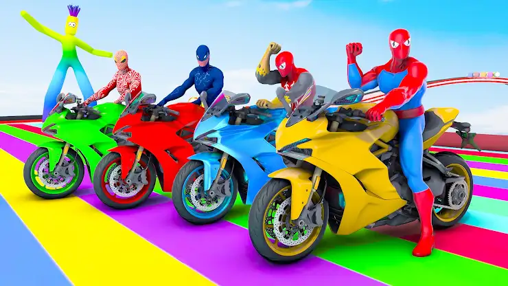 Superhero Car Stunt Mega Ramps screenshot 4