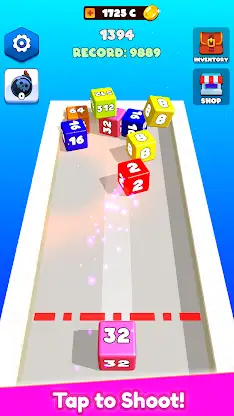 Merge Cube 2048 Physics Puzzle screenshot 2