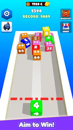 Merge Cube 2048 Physics Puzzle screenshot 3