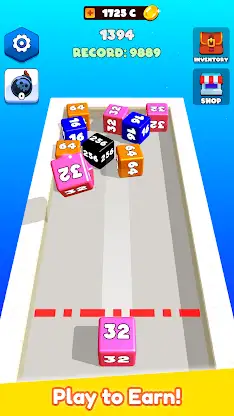 Merge Cube 2048 Physics Puzzle screenshot 5