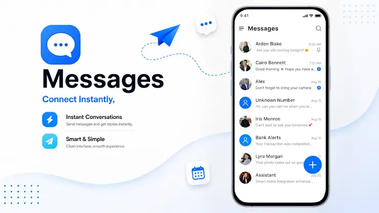 Messages: Text SMS screenshot 1