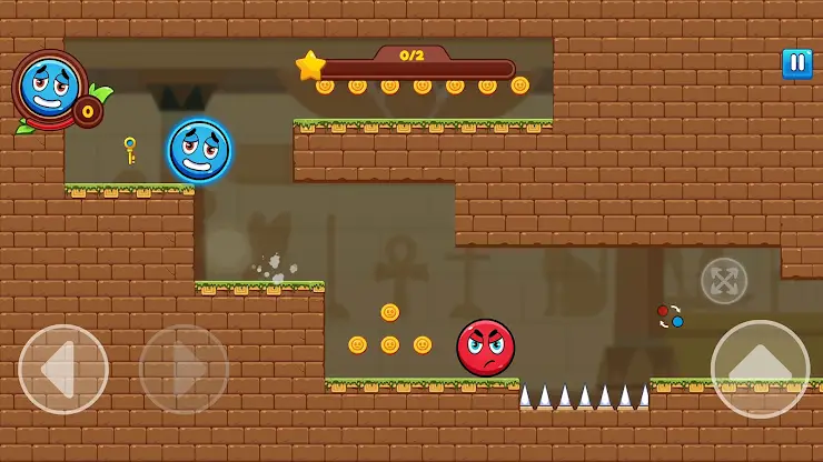 Red and Blue: Twin Color Ball screenshot 2