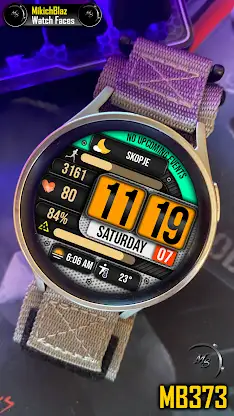 Digital Watch Face MB373 screenshot 4