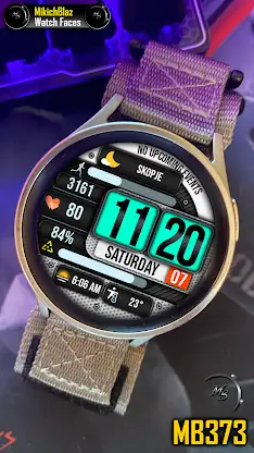 Digital Watch Face MB373 screenshot 2