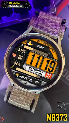 Digital Watch Face MB373 screenshot 5
