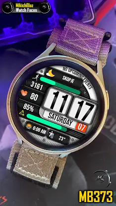 Digital Watch Face MB373 screenshot 1