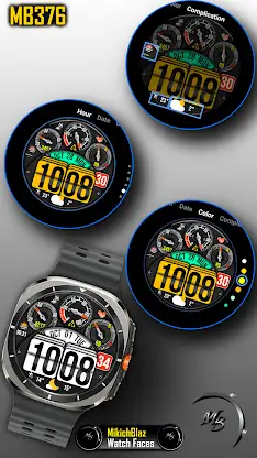 Digital Watch Face MB376 screenshot 4