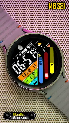 Digital Watch Face MB381 screenshot 2