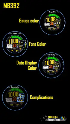 Digital Watch Face MB392 screenshot 6