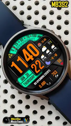 Digital Watch Face MB392 screenshot 3