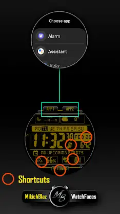 Digital Watch face MB397 screenshot 5