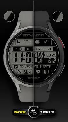 Digital Watch face MB397 screenshot 3